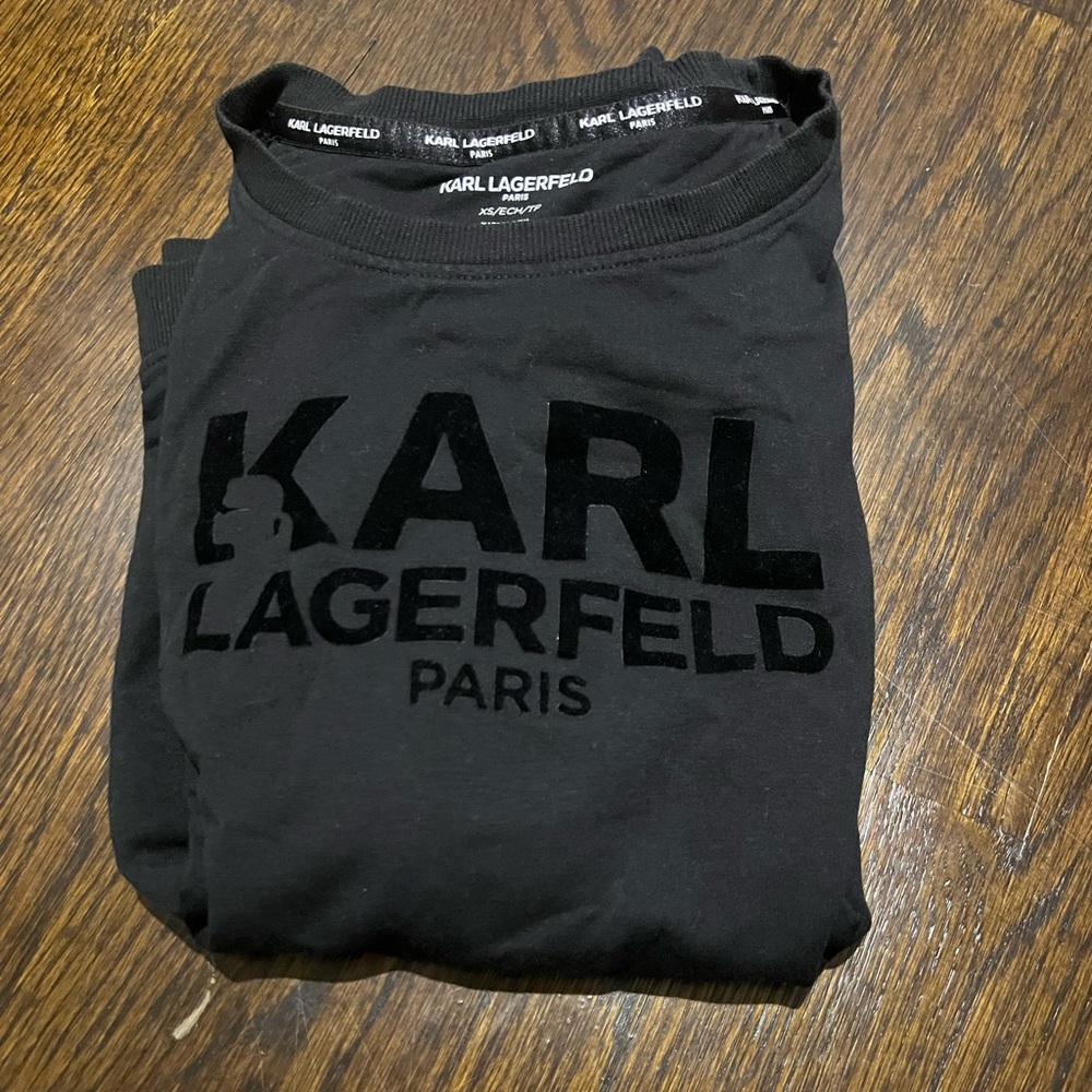 Karl Lagerfeld Black Logo Tee